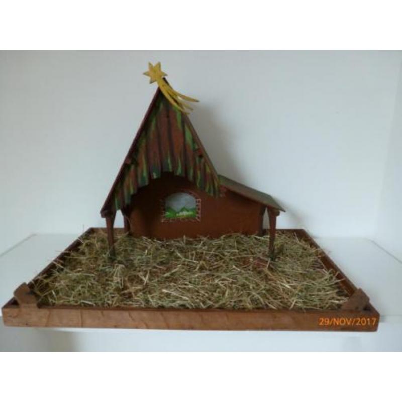 Kerststal incl. houten onderbak