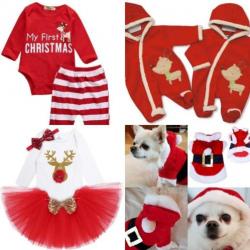 Diverse kerst setjes voor baby's en honden!