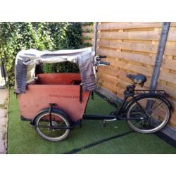 Babboe Big bakfiets; 4 zits incl. babyschaal en peuterzitje