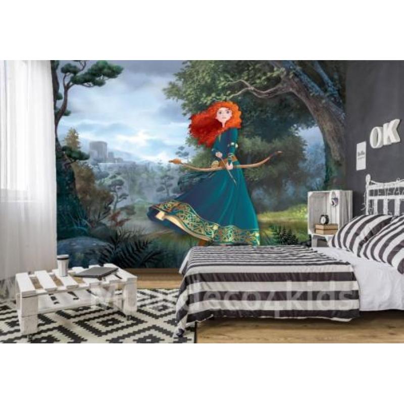 Disney Brave fotobehang Merida, Disney behang *Muurdeco4kids