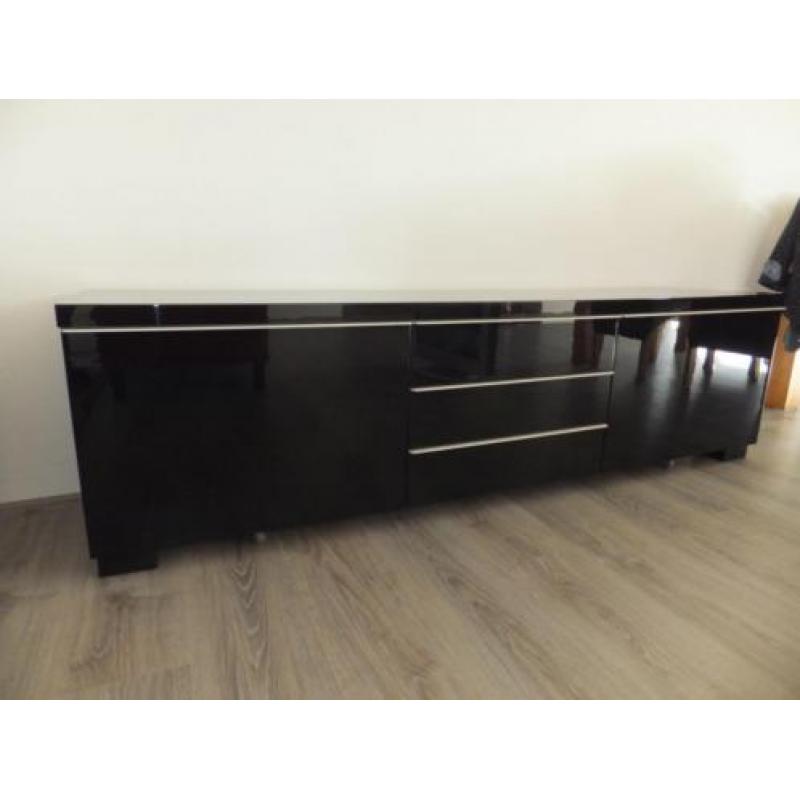 +++DESIGN DRESSOIR+++ Hoogglans zwart TV KAST mooi dressoir