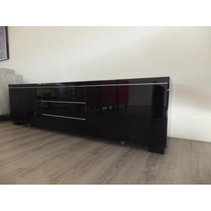 +++DESIGN DRESSOIR+++ Hoogglans zwart TV KAST mooi dressoir