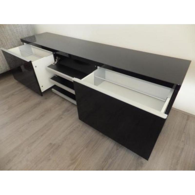 +++DESIGN DRESSOIR+++ Hoogglans zwart TV KAST mooi dressoir