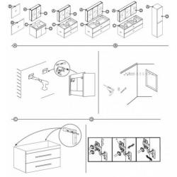 Badmeubelset Differnz The Collection 100x43x61 cm Grijs/W...